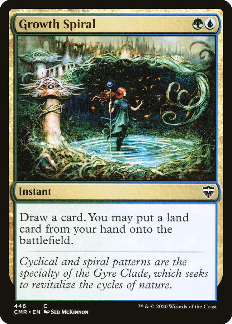 Growth Spiral (CMR-446) - Commander Legends - Premium MTG Single from Wizards of the Coast - Just $0.25! Shop now at Game Crave Tournament Store