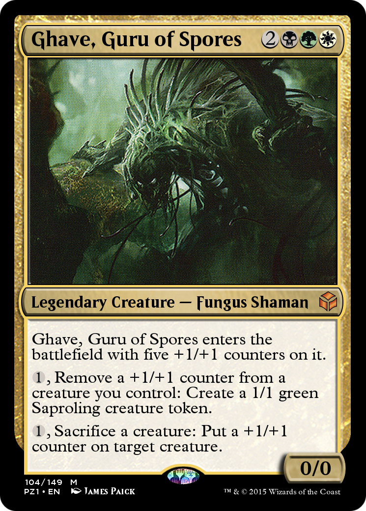Ghave, Guru of Spores (PZ1-104) - Legendary Cube Prize Pack Foil - Premium MTG Single from Wizards of the Coast - Just $0! Shop now at Game Crave Tournament Store