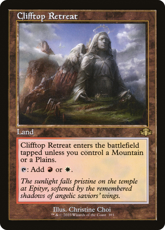 Clifftop Retreat (DMR-393) - Dominaria Remastered - Premium MTG Single from Wizards of the Coast - Just $0.19! Shop now at Game Crave Tournament Store