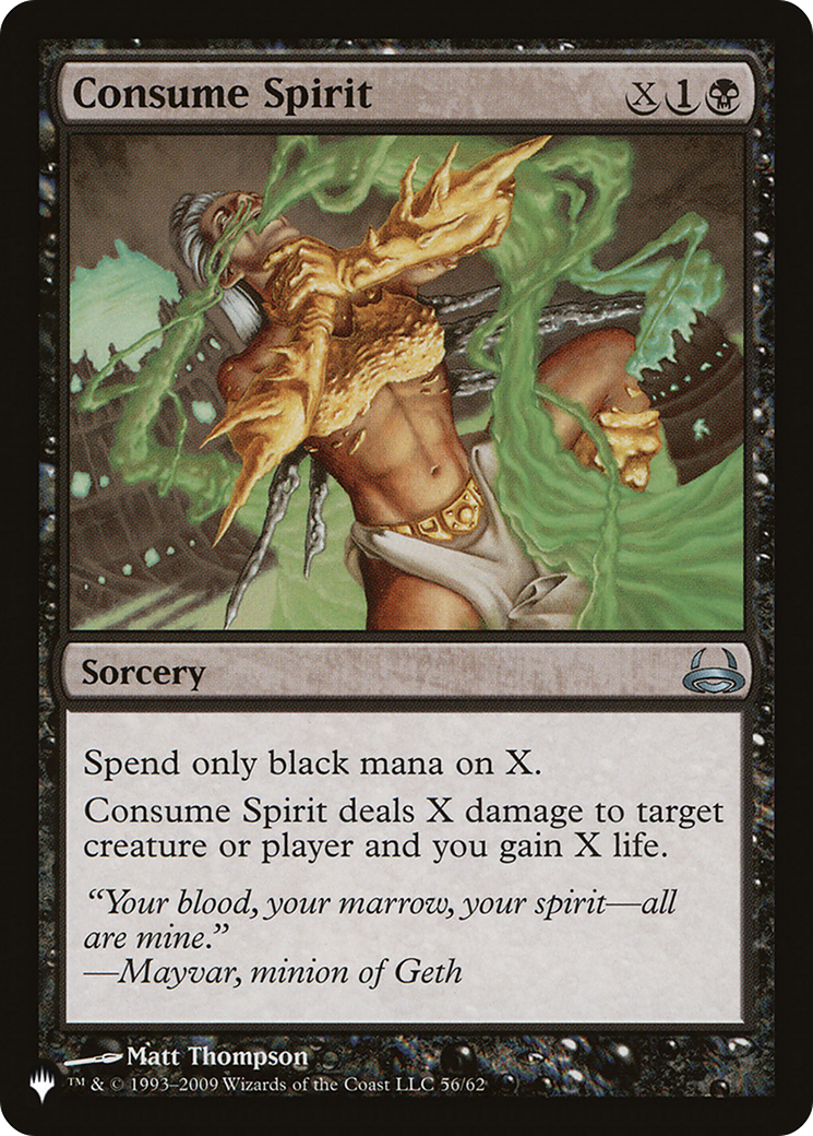 Consume Spirit (PLIST-1189) - The List - Premium MTG Single from Wizards of the Coast - Just $0.08! Shop now at Game Crave Tournament Store