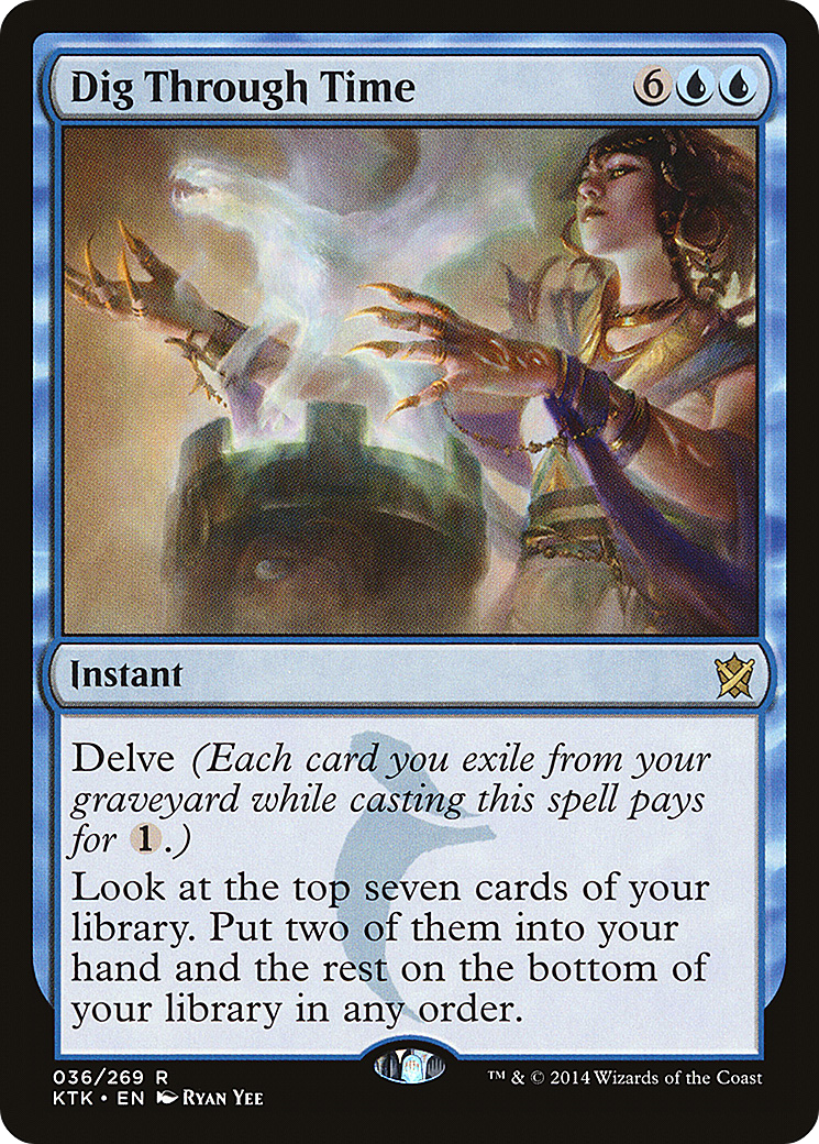 Dig Through Time (KTK-036) - Khans of Tarkir - Premium MTG Single from Wizards of the Coast - Just $0.25! Shop now at Game Crave Tournament Store