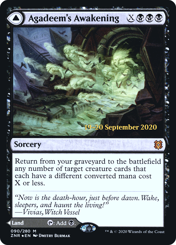 Agadeem's Awakening // Agadeem, the Undercrypt (PZNR-90S) - Zendikar Rising Promos Foil - Premium MTG Single from Wizards of the Coast - Just $7.16! Shop now at Game Crave Tournament Store