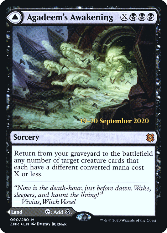 Agadeem's Awakening // Agadeem, the Undercrypt (PZNR-90S) - Zendikar Rising Promos Foil - Premium MTG Single from Wizards of the Coast - Just $7.16! Shop now at Game Crave Tournament Store