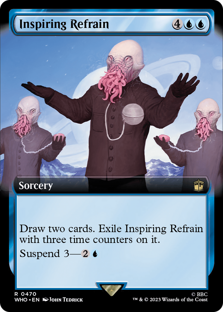 Inspiring Refrain (WHO-470) - Doctor Who: (Extended Art) - Premium MTG Single from Wizards of the Coast - Just $0.08! Shop now at Game Crave Tournament Store