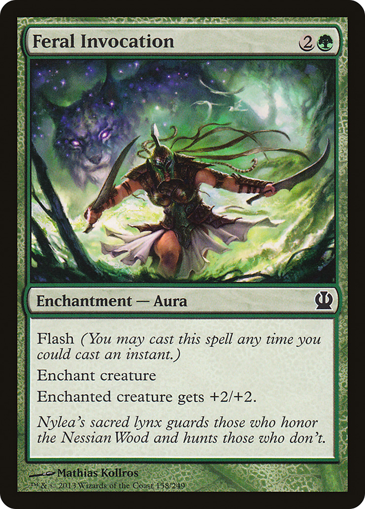 Feral Invocation (THS-158) - Theros - Premium MTG Single from Wizards of the Coast - Just $0.25! Shop now at Game Crave Tournament Store