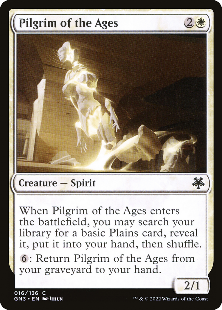 Pilgrim of the Ages (GN3-016) - Game Night: Free-for-All - Premium MTG Single from Wizards of the Coast - Just $0.25! Shop now at Game Crave Tournament Store