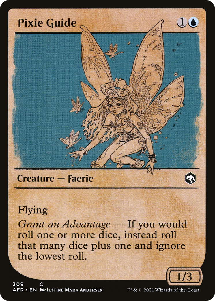 Pixie Guide (AFR-309) - Adventures in the Forgotten Realms: (Showcase) Foil - Premium MTG Single from Wizards of the Coast - Just $0.08! Shop now at Game Crave Tournament Store