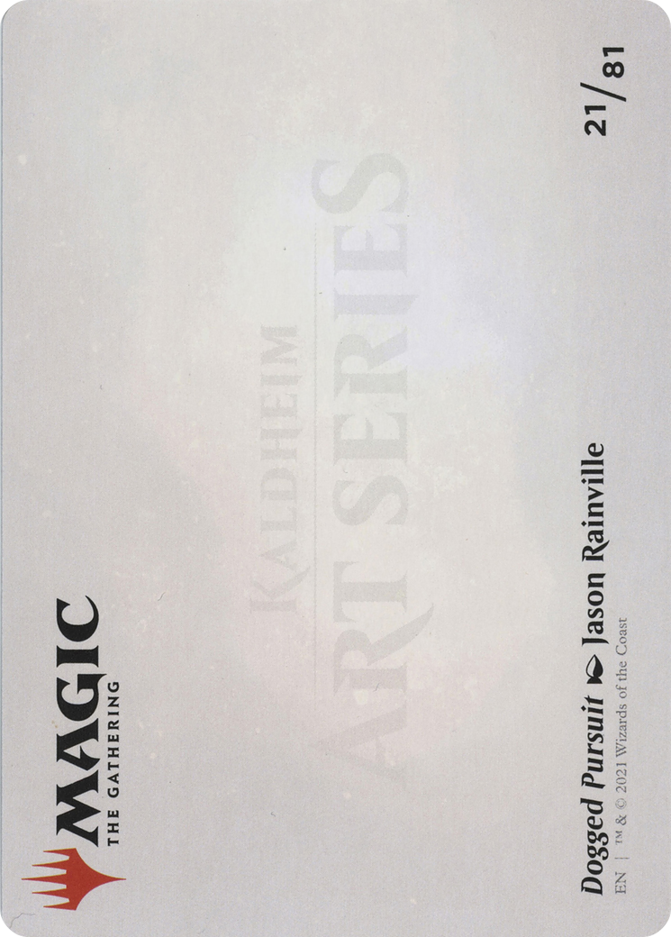 Dogged Pursuit // Dogged Pursuit (AKHM-021) - Kaldheim Art Series (Borderless) - Premium MTG Single from Wizards of the Coast - Just $0! Shop now at Game Crave Tournament Store