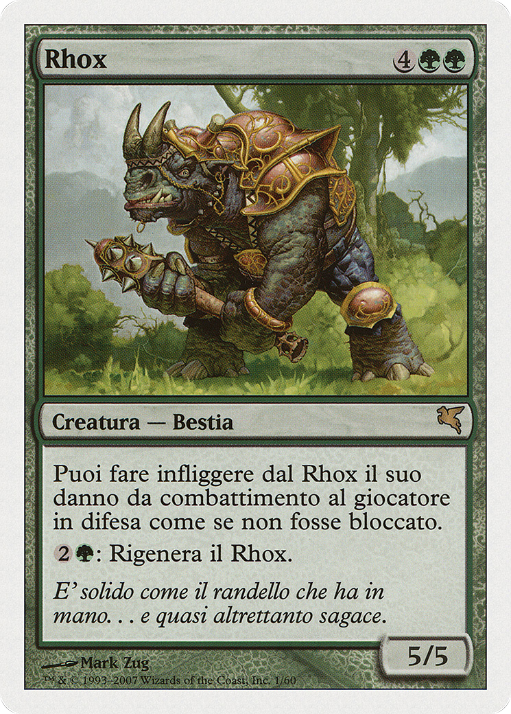 Rhox (PSAL-0K1) - Salvat 2005 - Premium MTG Single from Wizards of the Coast - Just $0! Shop now at Game Crave Tournament Store