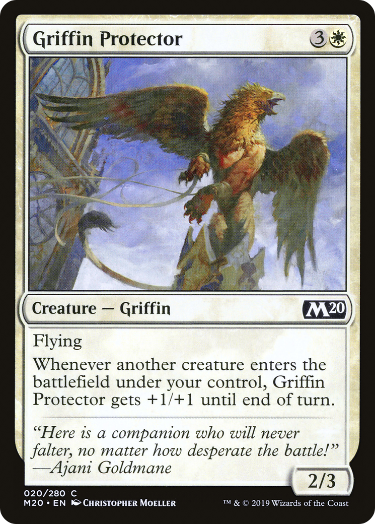 Griffin Protector (M20-020) - Core Set 2020 - Premium MTG Single from Wizards of the Coast - Just $0.08! Shop now at Game Crave Tournament Store