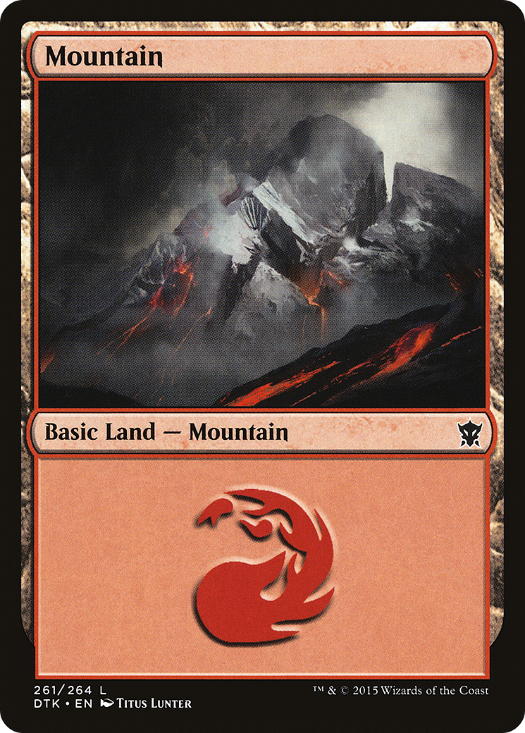 Mountain (DTK-261) - Dragons of Tarkir - Premium MTG Single from Wizards of the Coast - Just $0.08! Shop now at Game Crave Tournament Store