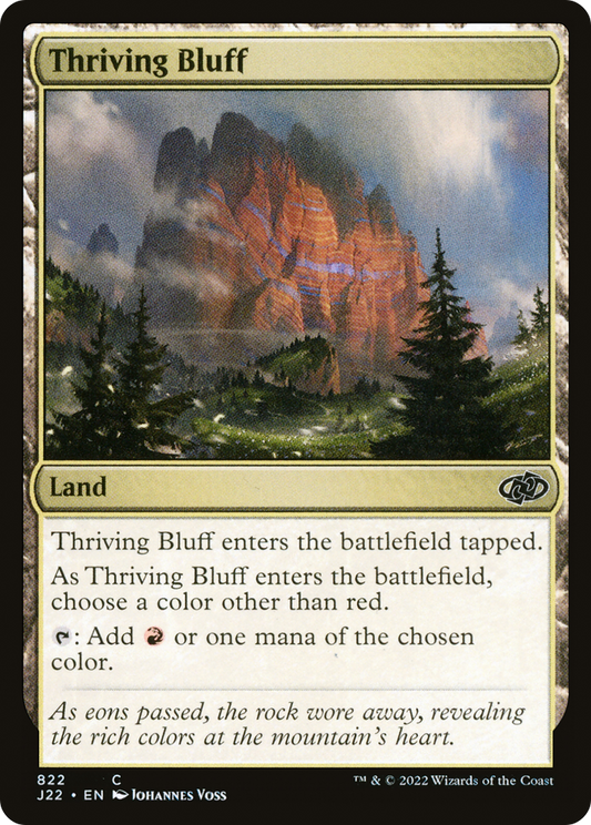 Thriving Bluff (J22-822) - Jumpstart 2022 - Premium MTG Single from Wizards of the Coast - Just $0.08! Shop now at Game Crave Tournament Store