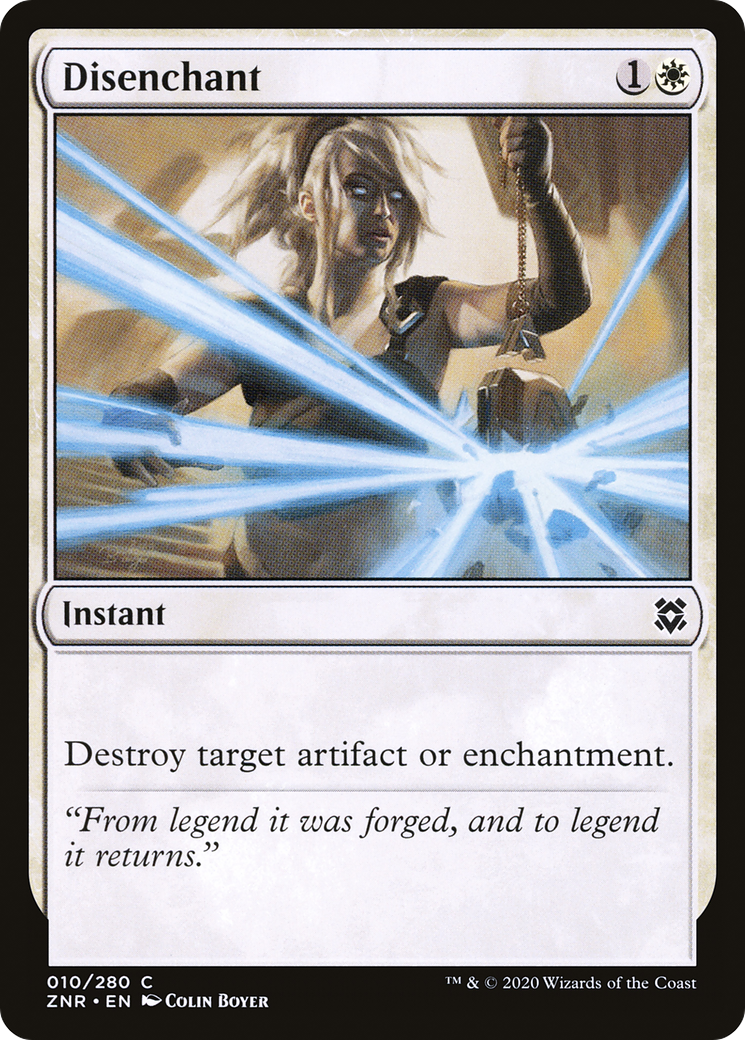 Disenchant (ZNR-010) - Zendikar Rising - Premium MTG Single from Wizards of the Coast - Just $0.08! Shop now at Game Crave Tournament Store