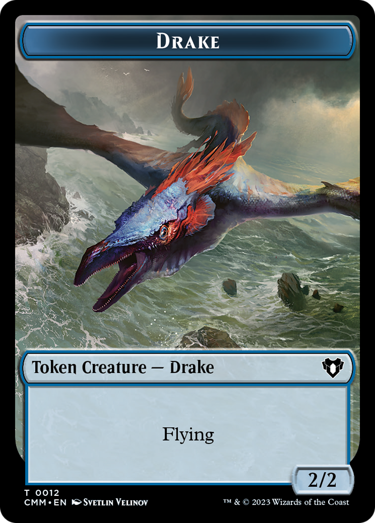Drake (TCMM-012) - Commander Masters Tokens Foil - Premium MTG Single from Wizards of the Coast - Just $0! Shop now at Game Crave Tournament Store
