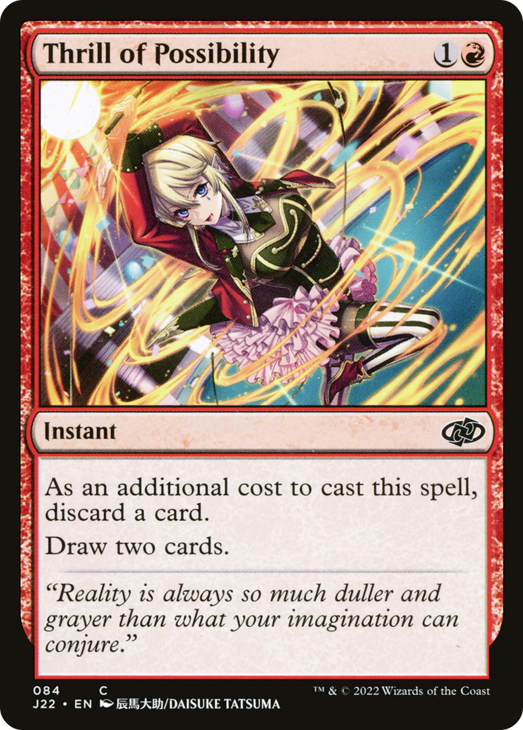 Thrill of Possibility (J22-084) - Jumpstart 2022 - Premium MTG Single from Wizards of the Coast - Just $0.25! Shop now at Game Crave Tournament Store