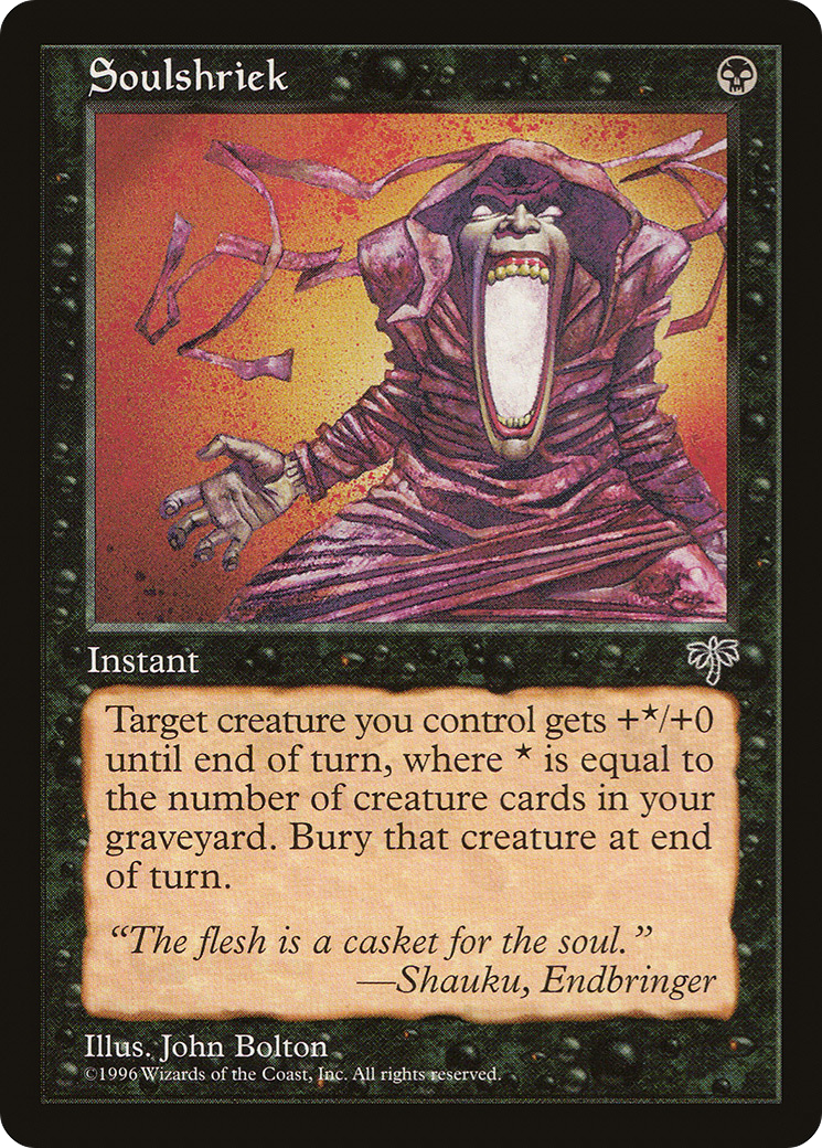 Soulshriek (MIR-145) - Mirage - Premium MTG Single from Wizards of the Coast - Just $0.08! Shop now at Game Crave Tournament Store