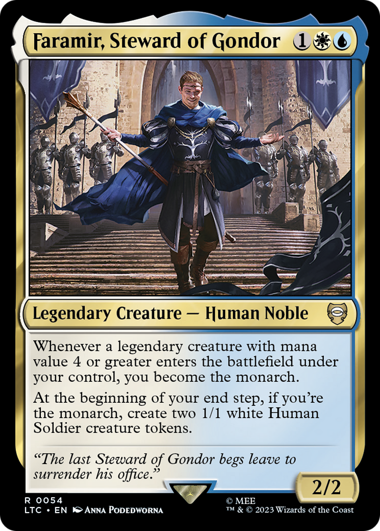 Faramir, Steward of Gondor (LTC-054) - Tales of Middle-earth Commander - Premium MTG Single from Wizards of the Coast - Just $0.08! Shop now at Game Crave Tournament Store