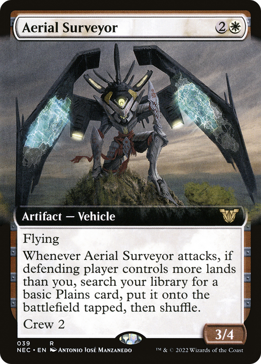 Aerial Surveyor (NEC-039) - Neon Dynasty Commander: (Extended Art) - Premium MTG Single from Wizards of the Coast - Just $0.18! Shop now at Game Crave Tournament Store