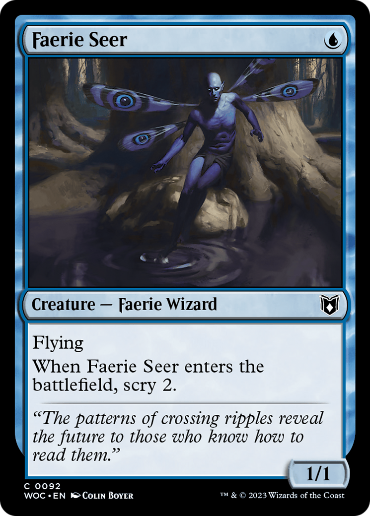 Faerie Seer (WOC-092) - Wilds of Eldraine Commander - Premium MTG Single from Wizards of the Coast - Just $0.48! Shop now at Game Crave Tournament Store