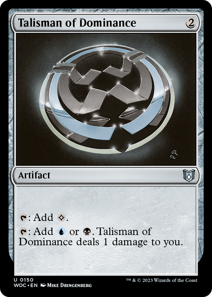 Talisman of Dominance (WOC-150) - Wilds of Eldraine Commander - Premium MTG Single from Wizards of the Coast - Just $0.34! Shop now at Game Crave Tournament Store