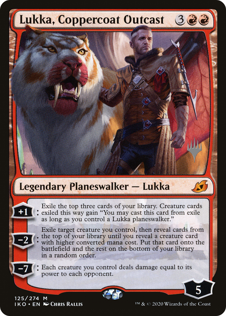 Lukka, Coppercoat Outcast (PIKO-125P) - Ikoria: Lair of Behemoths Promos Foil - Premium MTG Single from Wizards of the Coast - Just $0.17! Shop now at Game Crave Tournament Store