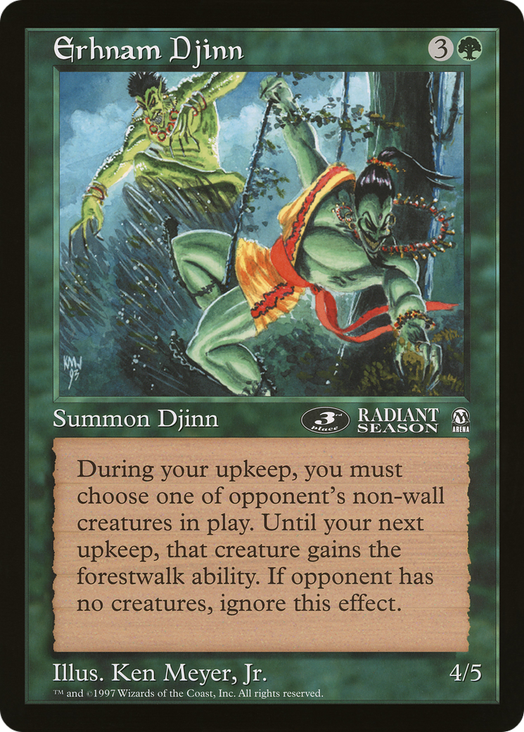 Erhnam Djinn (OLEP-008) - Oversized League Prizes - Premium MTG Single from Wizards of the Coast - Just $0! Shop now at Game Crave Tournament Store