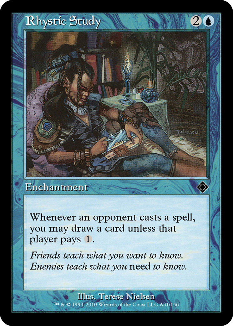Rhystic Study (TD0-A31) - Magic Online Theme Decks - Premium MTG Single from Wizards of the Coast - Just $0! Shop now at Game Crave Tournament Store
