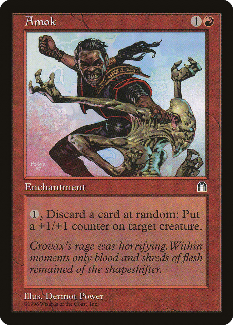 Amok (STH-076) - Stronghold - Premium MTG Single from Wizards of the Coast - Just $0.27! Shop now at Game Crave Tournament Store