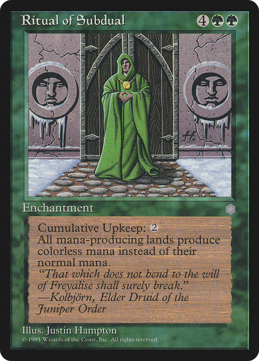 Ritual of Subdual (ICE-261) - Ice Age - Premium MTG Single from Wizards of the Coast - Just $0.25! Shop now at Game Crave Tournament Store
