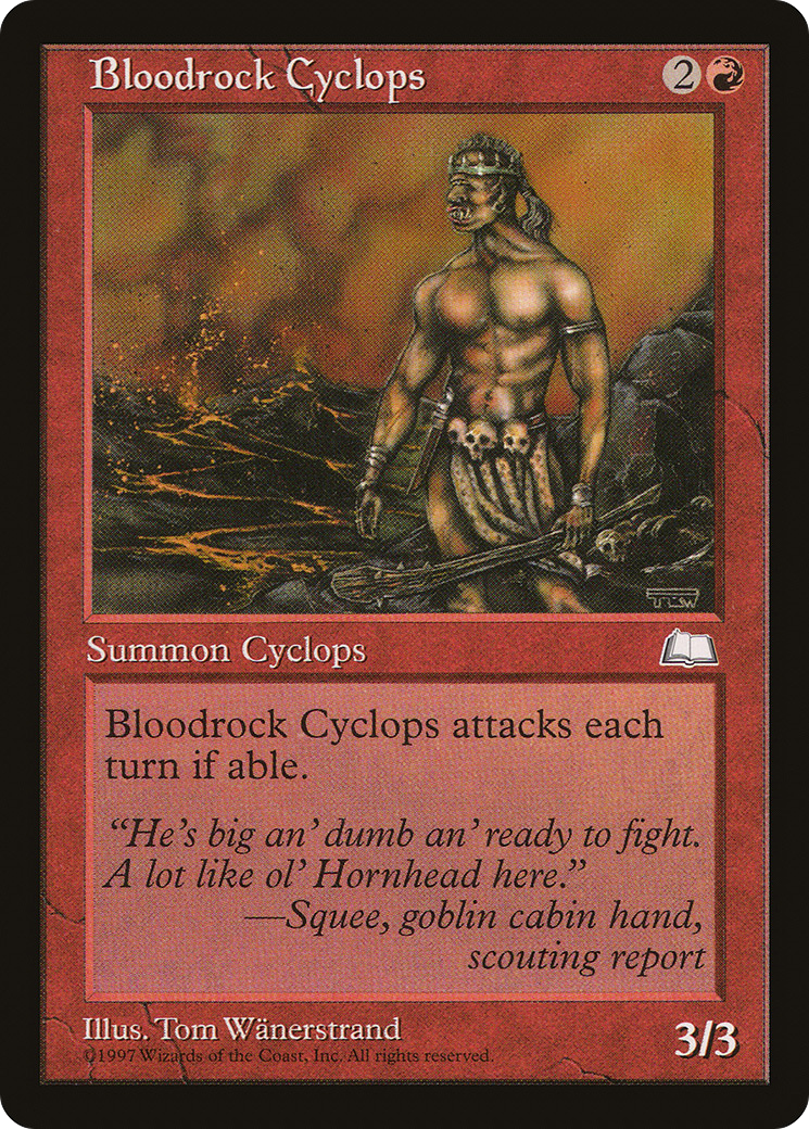 Bloodrock Cyclops (WTH-090) - Weatherlight - Premium MTG Single from Wizards of the Coast - Just $0.08! Shop now at Game Crave Tournament Store