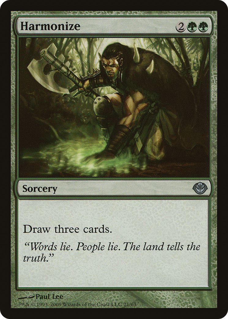 Harmonize (DDD-021) - Duel Decks: Garruk vs. Liliana - Premium MTG Single from Wizards of the Coast - Just $0.39! Shop now at Game Crave Tournament Store
