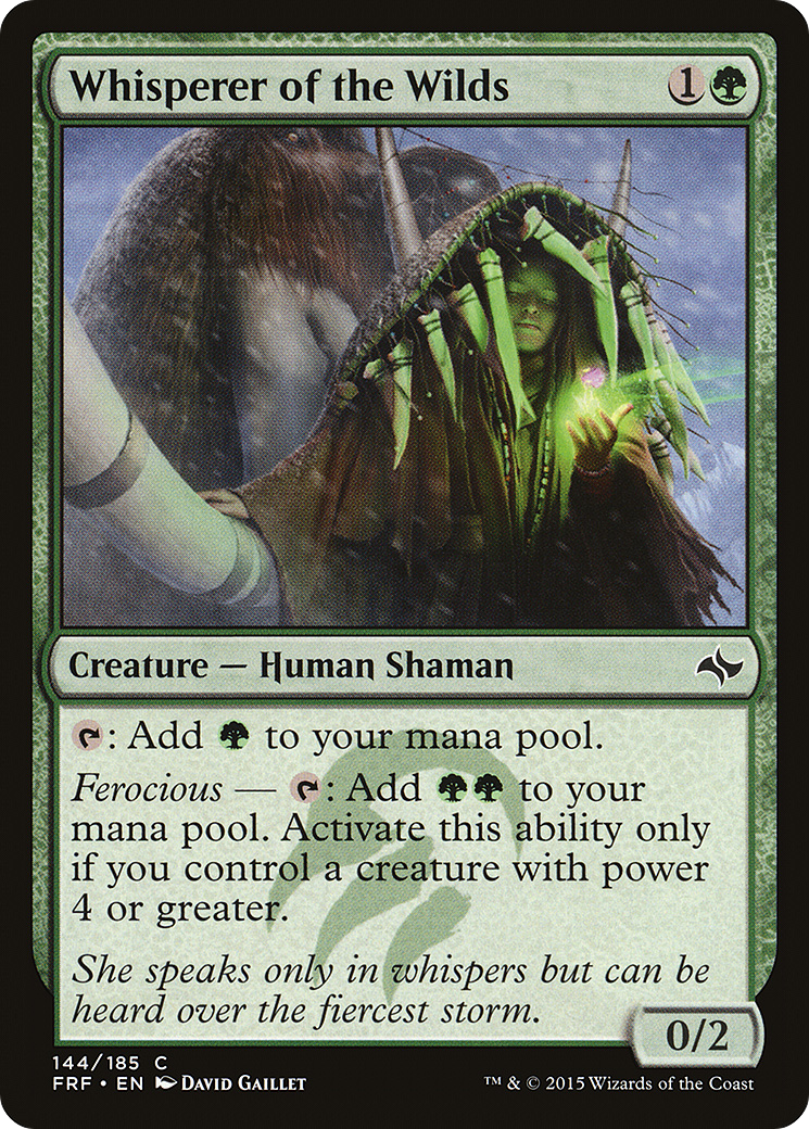 Whisperer of the Wilds (FRF-144) - Fate Reforged - Premium MTG Single from Wizards of the Coast - Just $0.08! Shop now at Game Crave Tournament Store