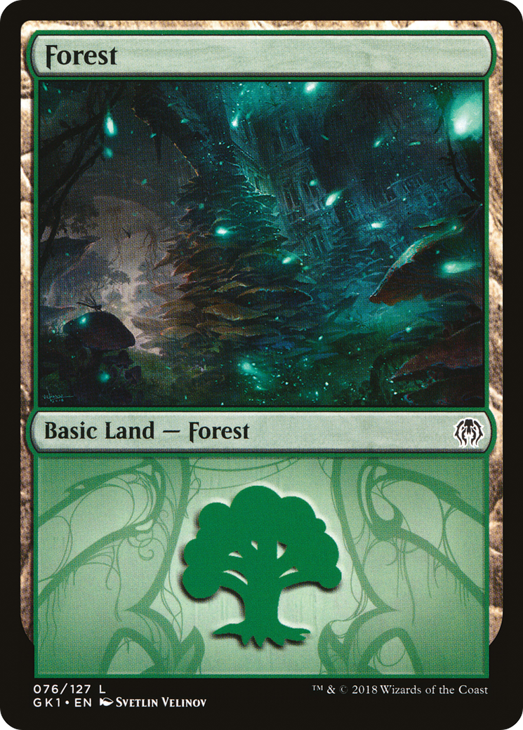 Forest (GK1-076) - GRN Guild Kit - Premium MTG Single from Wizards of the Coast - Just $0.10! Shop now at Game Crave Tournament Store