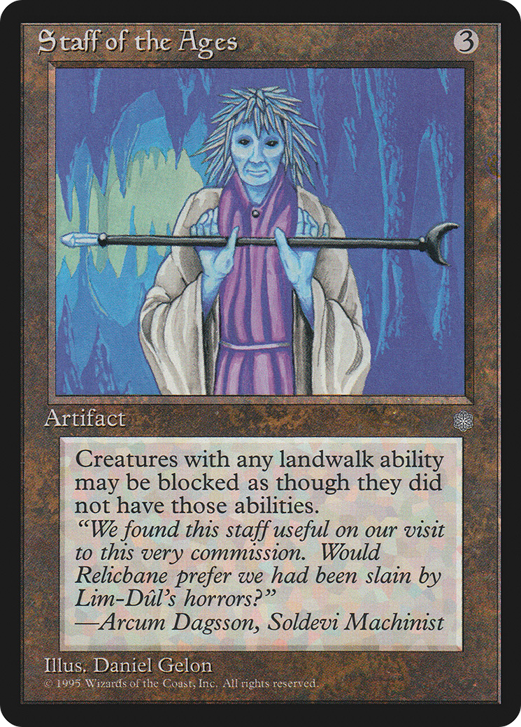 Staff of the Ages (ICE-340) - Ice Age - Premium MTG Single from Wizards of the Coast - Just $0.11! Shop now at Game Crave Tournament Store