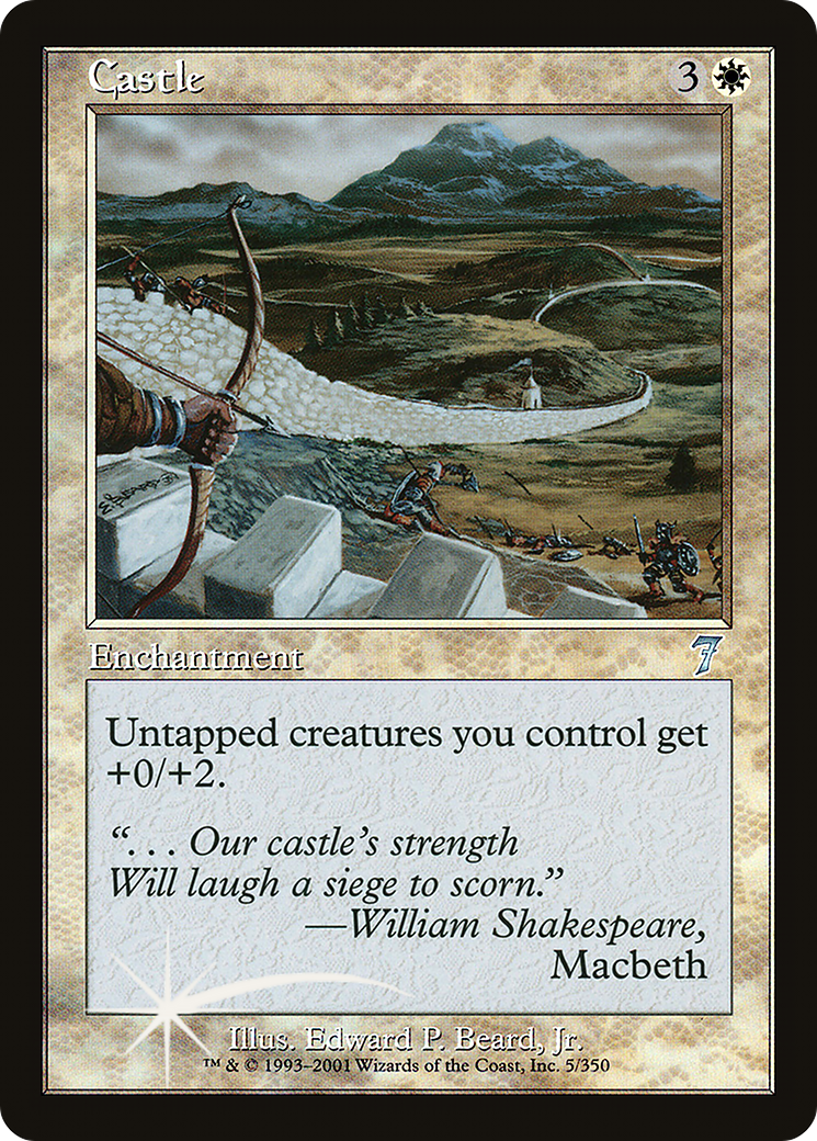 Castle (7ED-05★) - Seventh Edition Foil - Premium MTG Single from Wizards of the Coast - Just $2.73! Shop now at Game Crave Tournament Store
