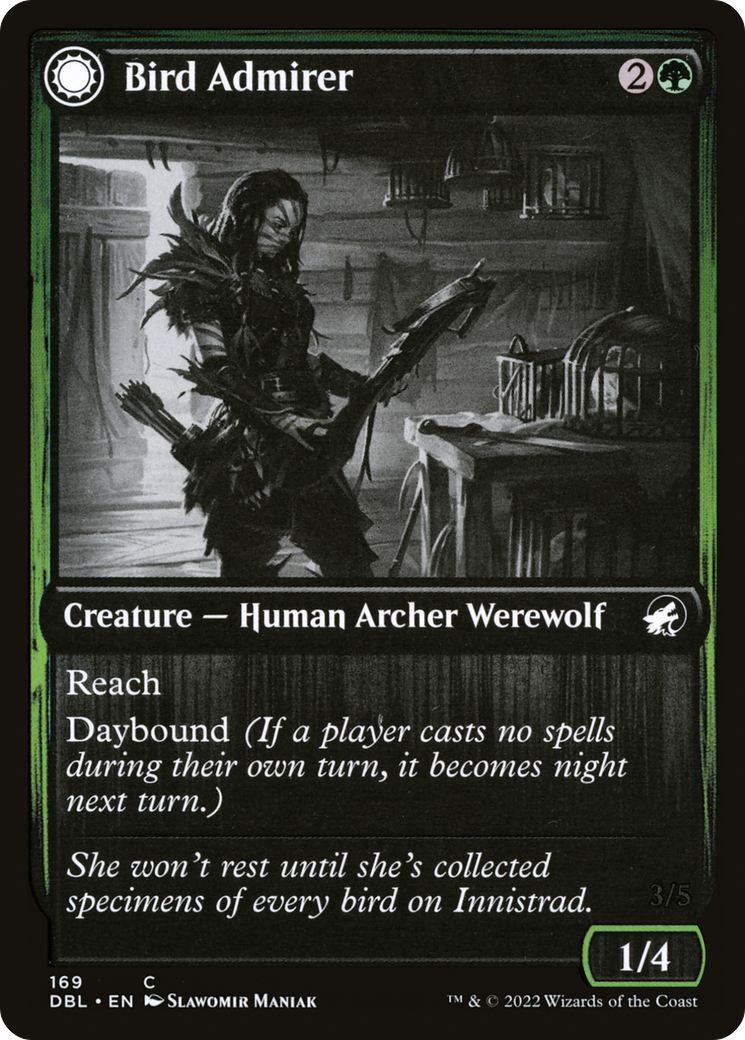 Bird Admirer // Wing Shredder (DBL-169) - Innistrad: Double Feature: (Double Faced Transform) - Premium MTG Single from Wizards of the Coast - Just $0.08! Shop now at Game Crave Tournament Store