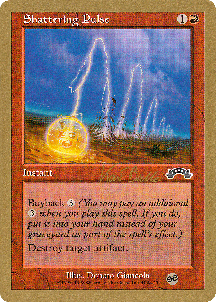 Shattering Pulse (WC99-KB102SB) - World Championship Decks 1999 - Premium MTG Single from Wizards of the Coast - Just $0.12! Shop now at Game Crave Tournament Store