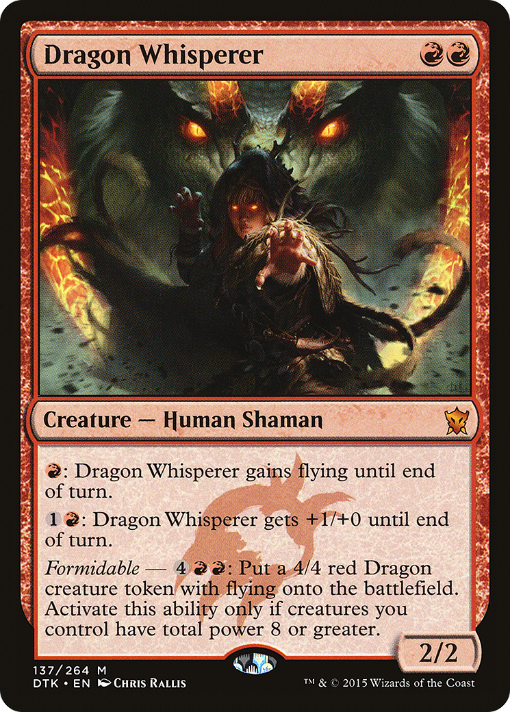 Dragon Whisperer (DTK-137) - Dragons of Tarkir - Premium MTG Single from Wizards of the Coast - Just $0.16! Shop now at Game Crave Tournament Store