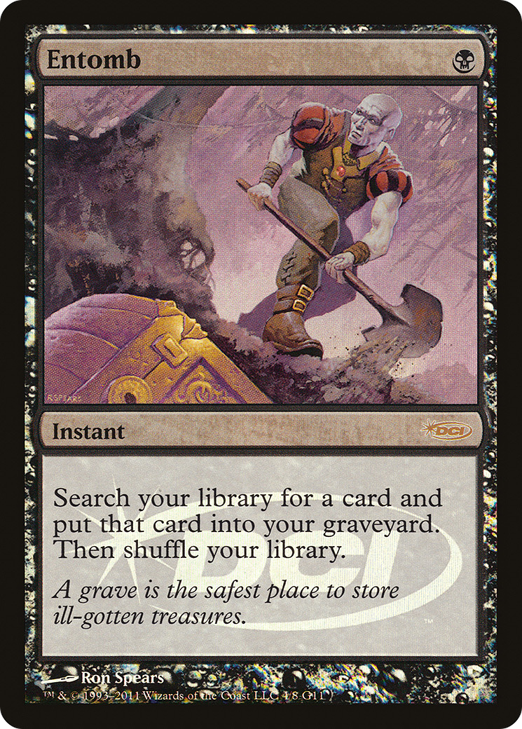 Entomb (G11-004) - Judge Gift Cards 2011 Foil - Premium MTG Single from Wizards of the Coast - Just $12.82! Shop now at Game Crave Tournament Store