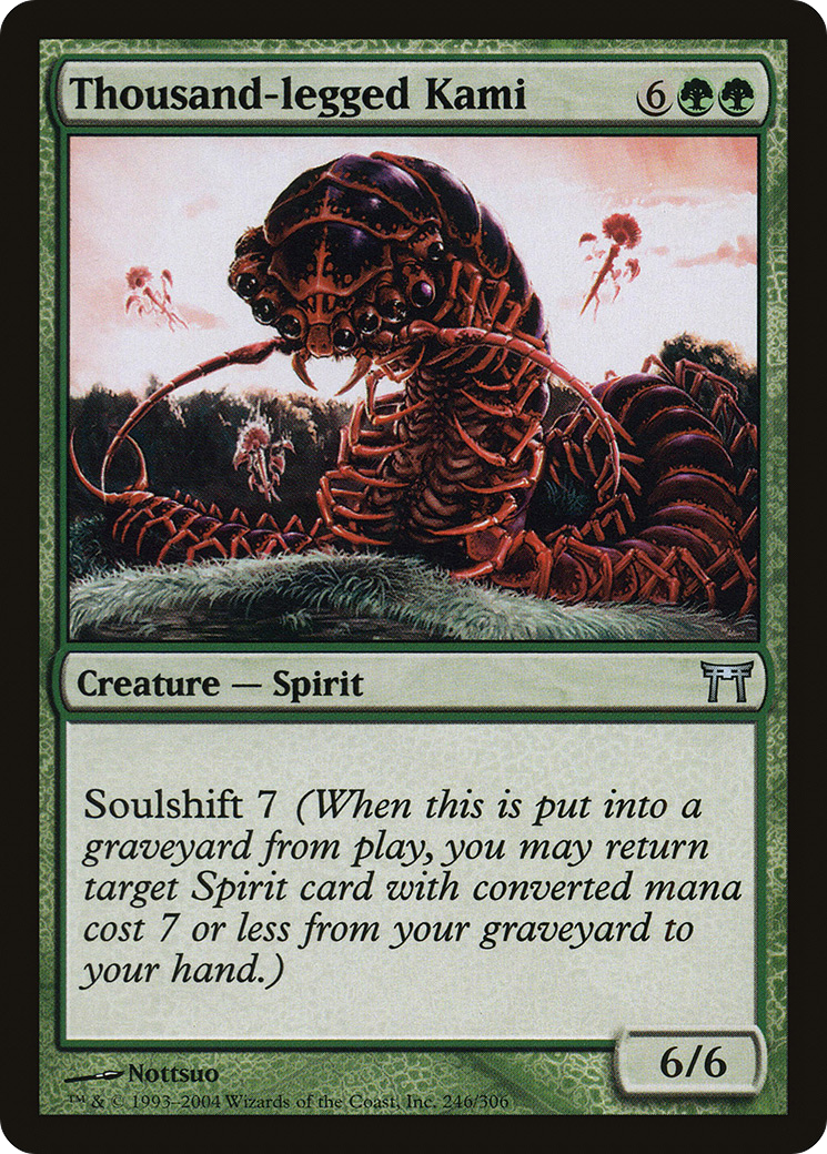 Thousand-legged Kami (CHK-246) - Champions of Kamigawa Foil - Premium MTG Single from Wizards of the Coast - Just $0.39! Shop now at Game Crave Tournament Store
