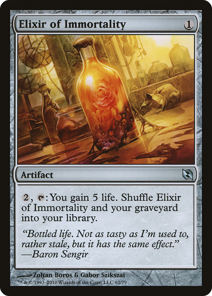 Elixir of Immortality (DDF-062) - Duel Decks: Elspeth vs. Tezzeret - Premium MTG Single from Wizards of the Coast - Just $0.70! Shop now at Game Crave Tournament Store