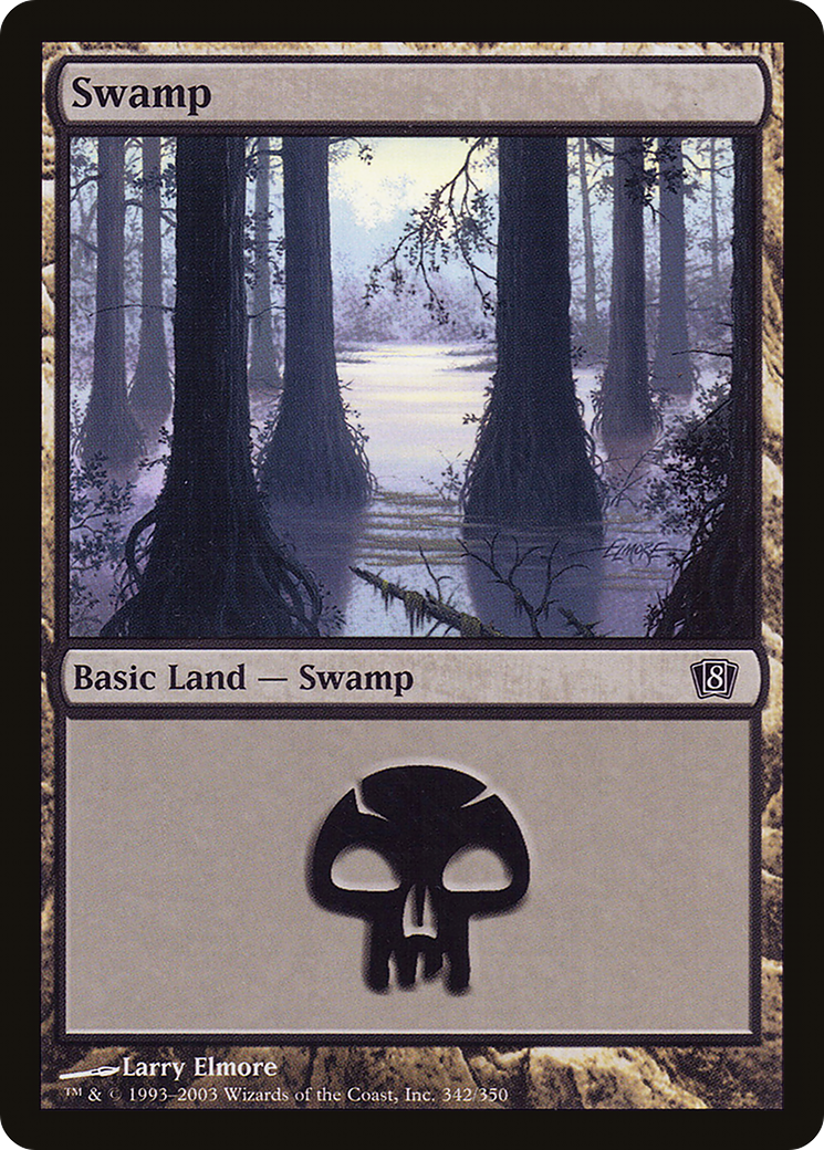 Swamp (8ED-342★) - Eighth Edition Foil - Premium MTG Single from Wizards of the Coast - Just $0.42! Shop now at Game Crave Tournament Store