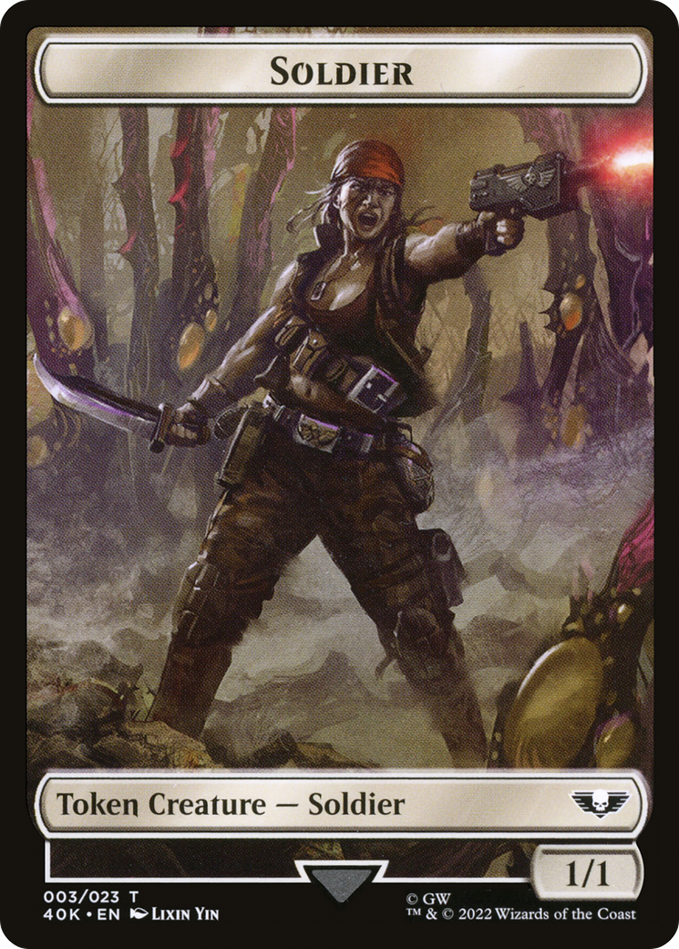 Soldier (T40K-003) - Warhammer 40,000 Tokens - Premium MTG Single from Wizards of the Coast - Just $0! Shop now at Game Crave Tournament Store