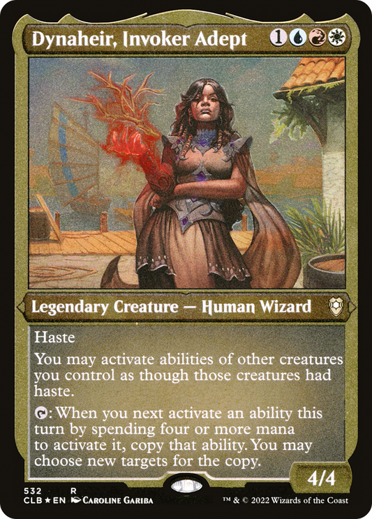 Dynaheir, Invoker Adept (CLB-532) - Commander Legends: Battle for Baldur's Gate Etched Foil - Premium MTG Single from Wizards of the Coast - Just $0.08! Shop now at Game Crave Tournament Store