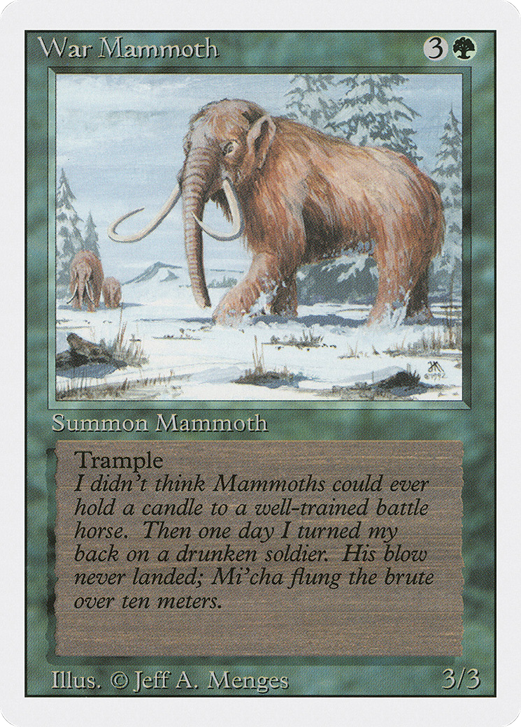 War Mammoth (3ED-228) - Revised Edition - Premium MTG Single from Wizards of the Coast - Just $0.08! Shop now at Game Crave Tournament Store