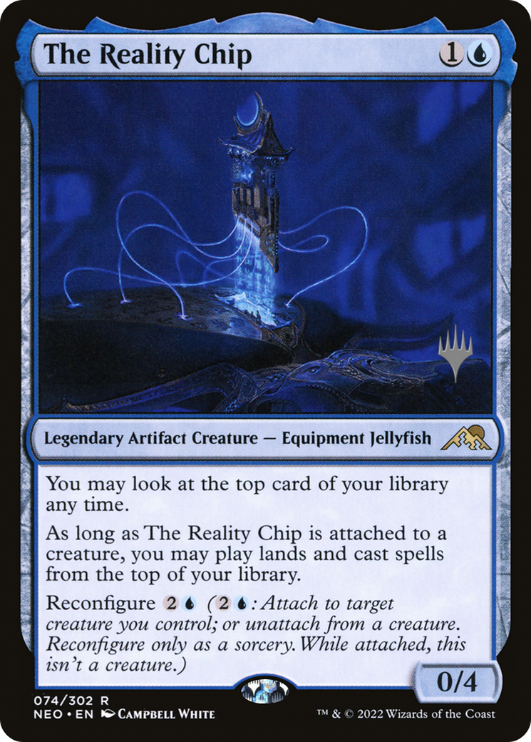 The Reality Chip (PNEO-74P) - Kamigawa: Neon Dynasty Promos Foil - Premium MTG Single from Wizards of the Coast - Just $0.86! Shop now at Game Crave Tournament Store