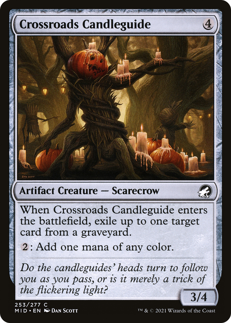 Crossroads Candleguide (MID-253) - Innistrad: Midnight Hunt Foil - Premium MTG Single from Wizards of the Coast - Just $0.08! Shop now at Game Crave Tournament Store