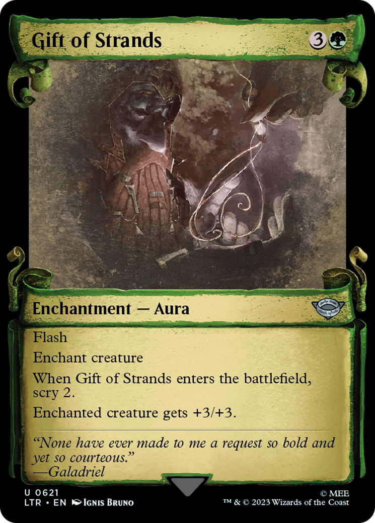 Gift of Strands (LTR-621) - The Lord of the Rings: Tales of Middle-earth: (Showcase) - Premium MTG Single from Wizards of the Coast - Just $0.08! Shop now at Game Crave Tournament Store