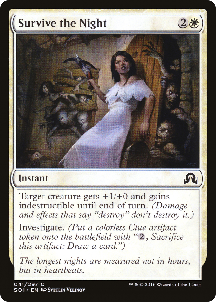 Survive the Night (SOI-041) - Shadows over Innistrad Foil - Premium MTG Single from Wizards of the Coast - Just $0.08! Shop now at Game Crave Tournament Store