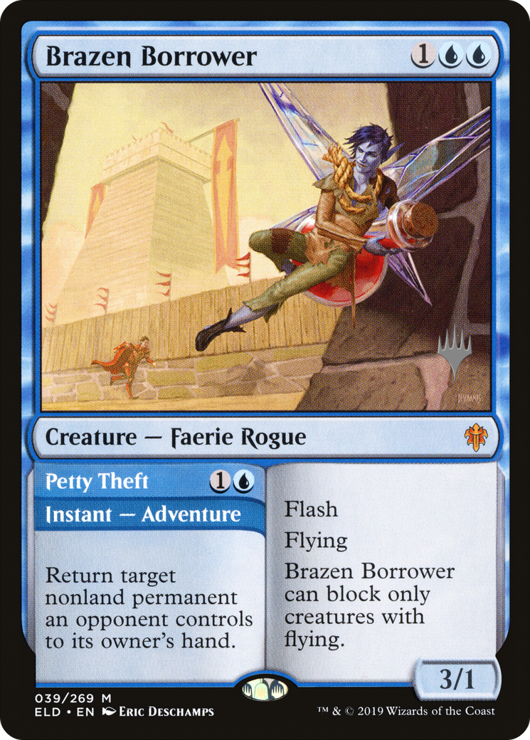 Brazen Borrower // Petty Theft (PELD-39P) - Throne of Eldraine Promos - Premium MTG Single from Wizards of the Coast - Just $1.01! Shop now at Game Crave Tournament Store
